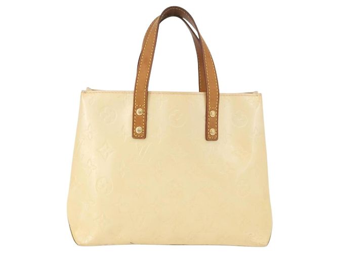 LOUIS VUITTON Monogram Vernis Reade PM Hand Bag Perle M91336 LV Auth BA13750 - vista 2