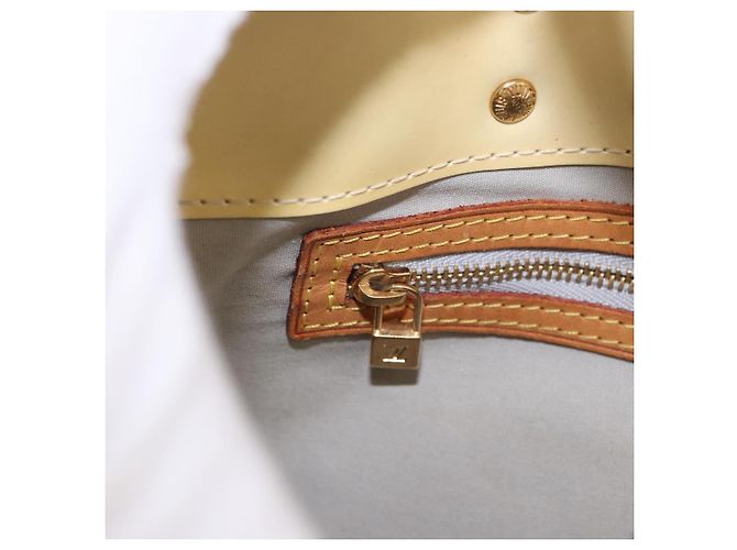 LOUIS VUITTON Monogram Vernis Reade PM Hand Bag Perle M91336 LV Auth BA13750 - vista 21