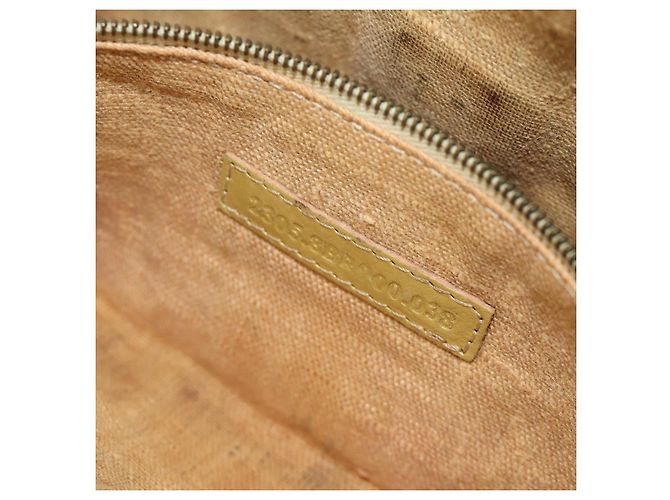 FENDI Zucca Canvas Mamma Baguette Schultertasche aus Leder Gold Auth 189267SAM - Ansicht 11