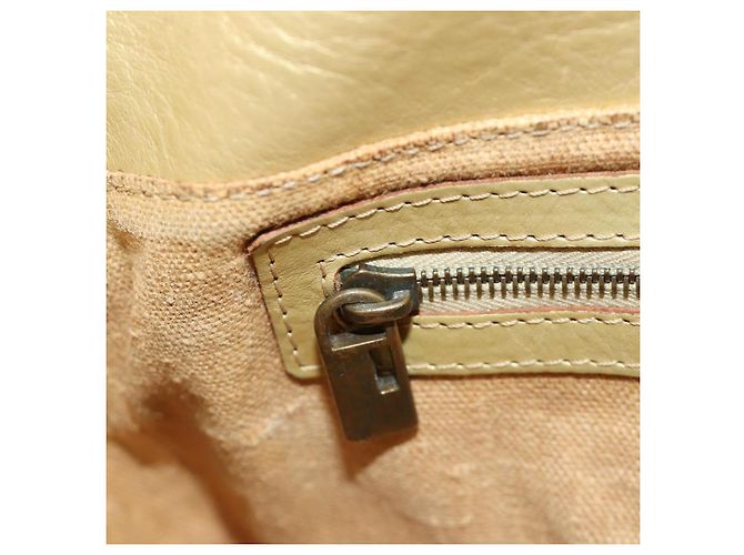 FENDI Zucca Canvas Mamma Baguette Schultertasche aus Leder Gold Auth 189267SAM - Ansicht 27