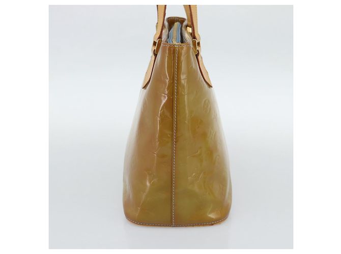 LOUIS VUITTON Borsa Monogram Vernis Houston Baby Blue M91005 LV Auth 189650 Blu chiaro - vista 4