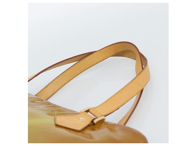 LOUIS VUITTON Borsa Monogram Vernis Houston Baby Blue M91005 LV Auth 189650 Blu chiaro - vista 8