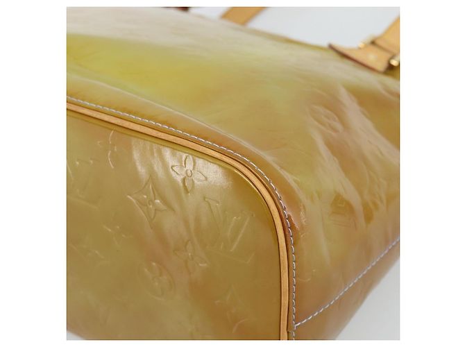 LOUIS VUITTON Borsa Monogram Vernis Houston Baby Blue M91005 LV Auth 189650 Blu chiaro - vista 9