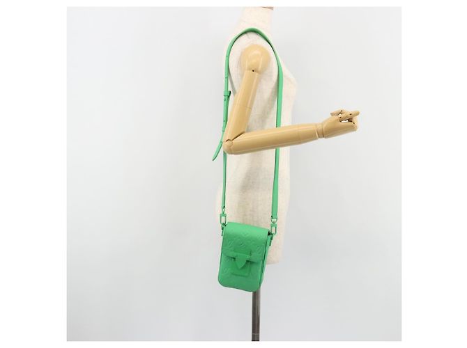 LOUIS VUITTON Lock Vertical Wearable Wallet M81525 Auth ka4987A Verde - vista 22