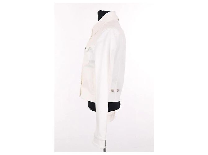 Courreges Chaqueta Courrèges de algodón blanco - vista 4