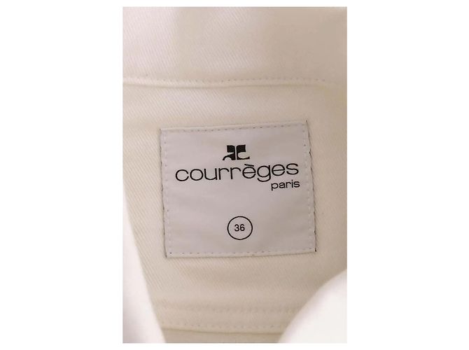 Courreges Chaqueta Courrèges de algodón blanco - vista 6