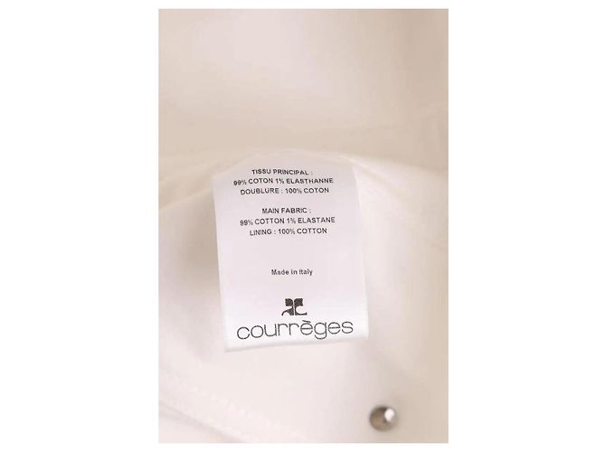 Courreges Chaqueta Courrèges de algodón blanco - vista 7