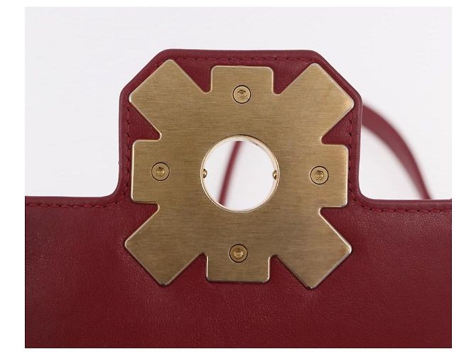 CHANEL Borsa a Spalla Matelassé in Pelle di Agnello Rossa con Catena e CC Oro Autentica 190119SAM Rosso D'oro - vista 24