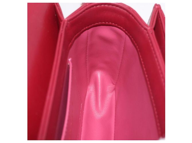 CHANEL Borsa a Spalla Matelassé in Pelle di Agnello Rossa con Catena e CC Oro Autentica 190119SAM Rosso D'oro - vista 26