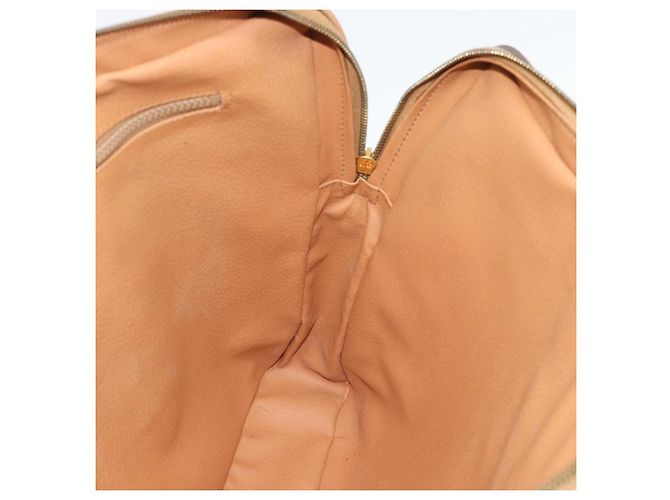 Céline Borsa Business CELINE Macadam Canvas PVC Pelle Marrone Oro Auth 190276 D'oro - vista 18