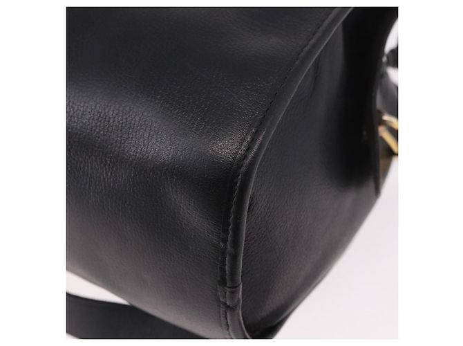 Borsa a tracolla Christian Dior in pelle nera e oro Auth bs35919 Nero D'oro - vista 13