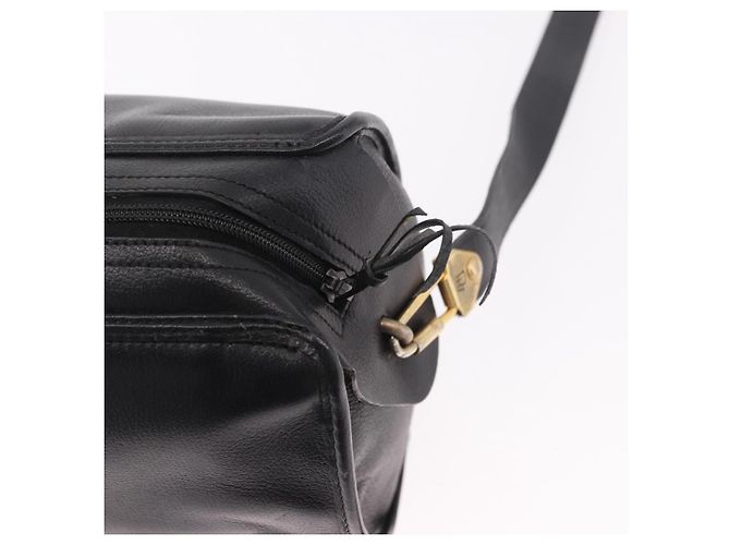 Borsa a tracolla Christian Dior in pelle nera e oro Auth bs35919 Nero D'oro - vista 14
