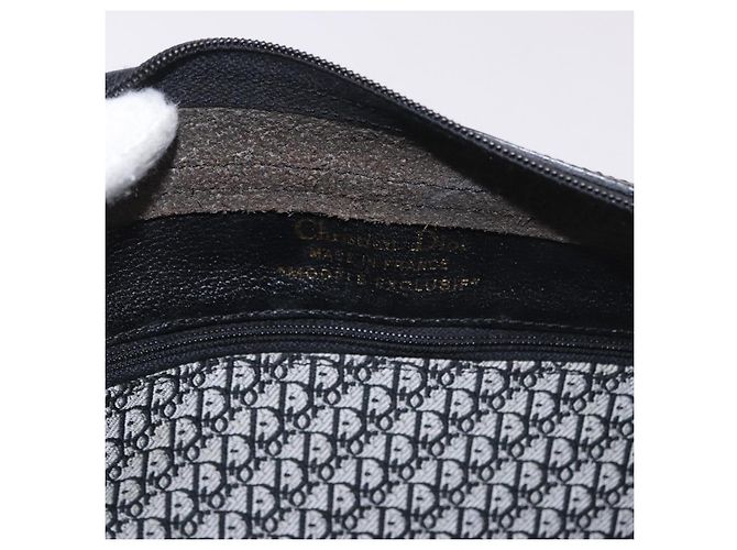 Borsa a tracolla Christian Dior in pelle nera e oro Auth bs35919 Nero D'oro - vista 15