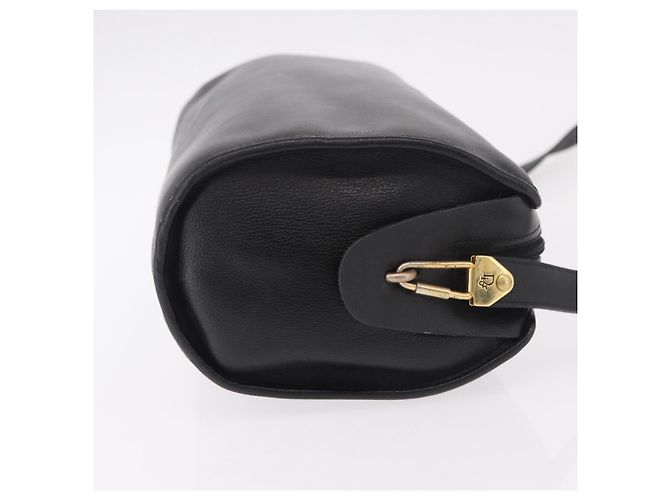 Borsa a tracolla Christian Dior in pelle nera e oro Auth bs35919 Nero D'oro - vista 4