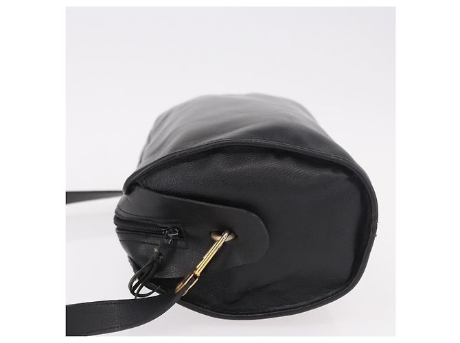 Borsa a tracolla Christian Dior in pelle nera e oro Auth bs35919 Nero D'oro - vista 5