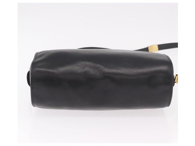 Borsa a tracolla Christian Dior in pelle nera e oro Auth bs35919 Nero D'oro - vista 9