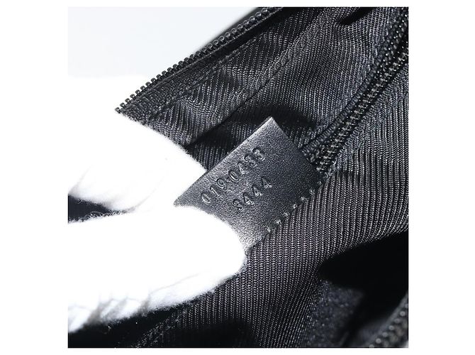 GUCCI GG Canvas Shoulder Bag Black Silver 019 0433 3444 Auth ka4995 Silvery - view 24