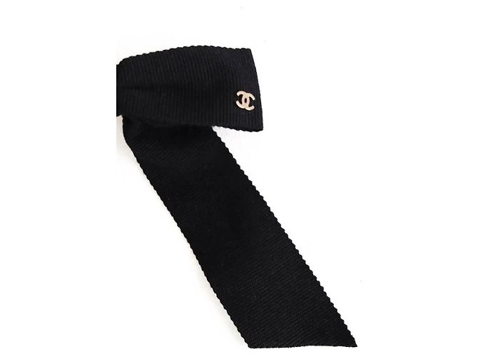 Fermaglio a Fiocco Chanel Nero in Tessuto - vista 2