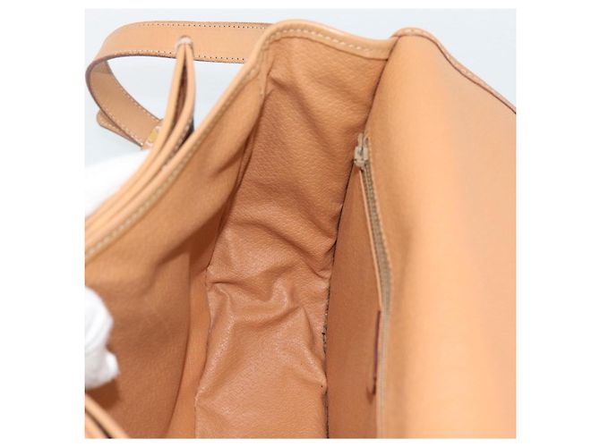 Céline Borsa a tracolla CELINE Macadam Canvas PVC Pelle Marrone Oro Auth ka5079 D'oro - vista 19