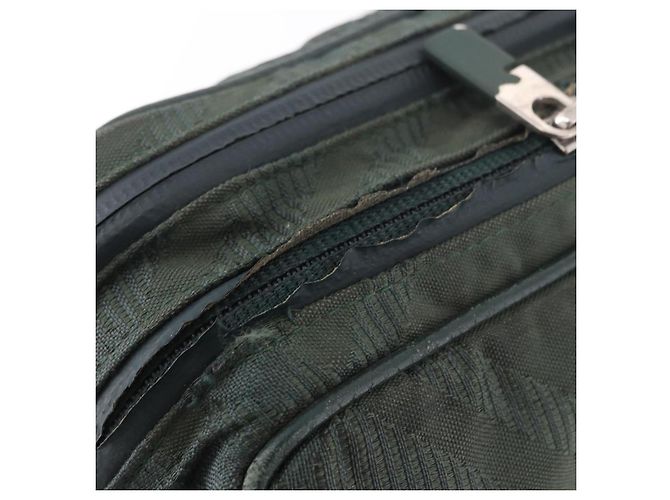 Borsa a tracolla BURBERRY Nova Check Nylon Verde Argento Auth 189973 - vista 10