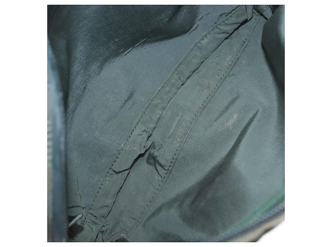 Borsa a tracolla BURBERRY Nova Check Nylon Verde Argento Auth 189973 - vista 11