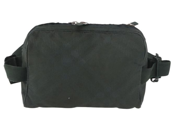 Borsa a tracolla BURBERRY Nova Check Nylon Verde Argento Auth 189973 - vista 13