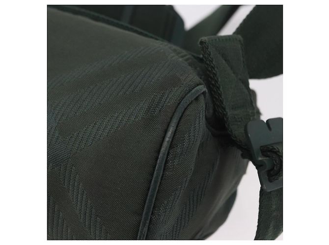 Borsa a tracolla BURBERRY Nova Check Nylon Verde Argento Auth 189973 - vista 17