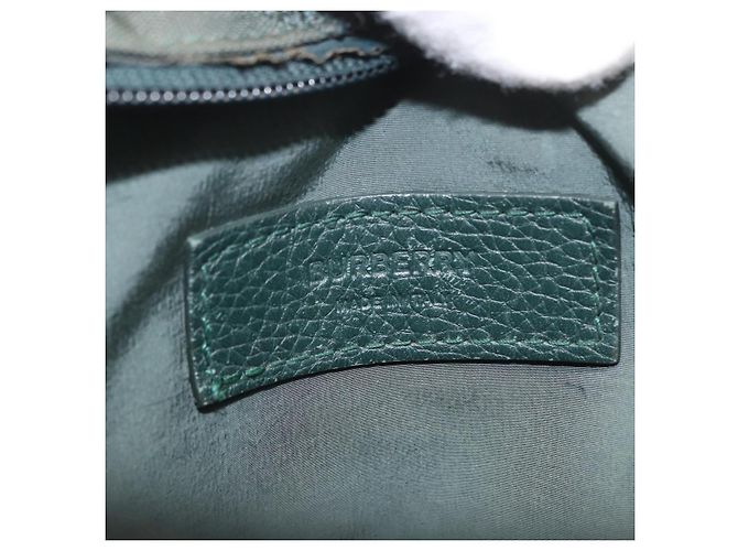 Borsa a tracolla BURBERRY Nova Check Nylon Verde Argento Auth 189973 - vista 19