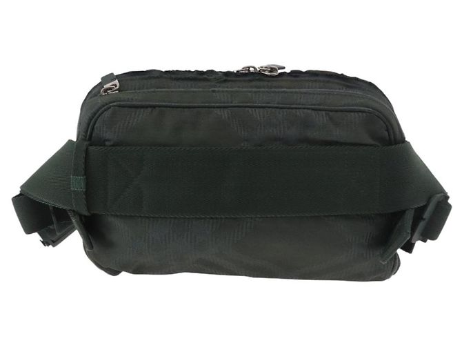 Borsa a tracolla BURBERRY Nova Check Nylon Verde Argento Auth 189973 - vista 2
