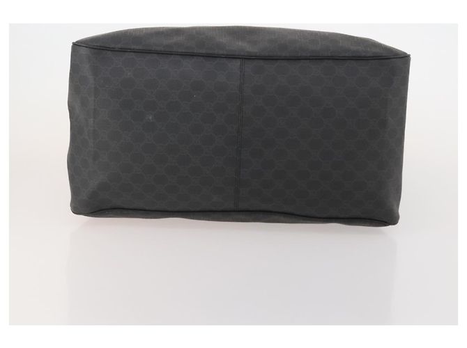 Borsa Boston GUCCI GG Supreme in PVC Nero Argento Auth 188355A - vista 9