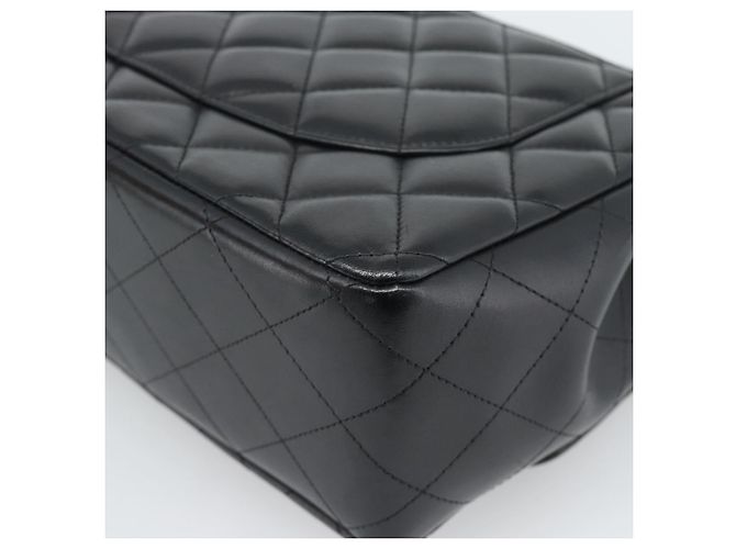 CHANEL Matelasse 30 Chain Shoulder Bag Lamb Skin Gold Black CC Auth 190118SAM Nero D'oro - vista 16