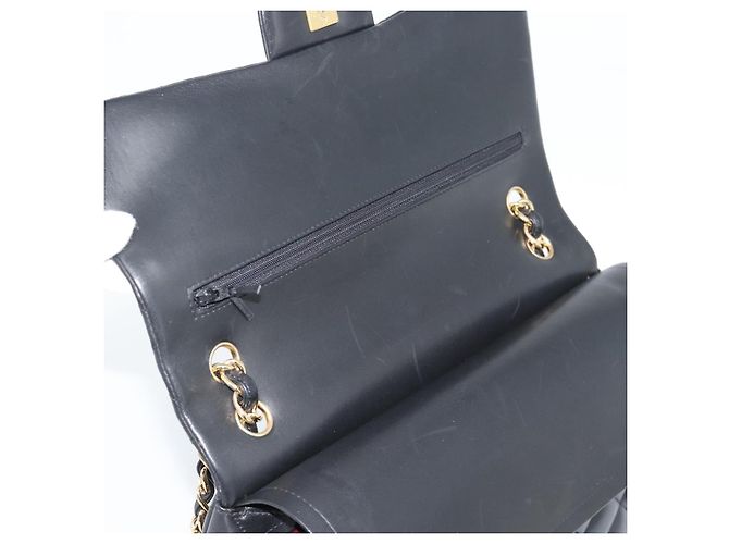 CHANEL Matelasse 30 Chain Shoulder Bag Lamb Skin Gold Black CC Auth 190118SAM Nero D'oro - vista 18