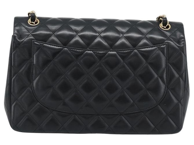 CHANEL Matelasse 30 Chain Shoulder Bag Lamb Skin Gold Black CC Auth 190118SAM Nero D'oro - vista 2