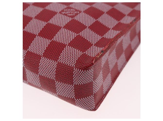 LOUIS VUITTON Damier Color Module Clutch Bag Carmine N41306 LV Auth 188805 - vista 16