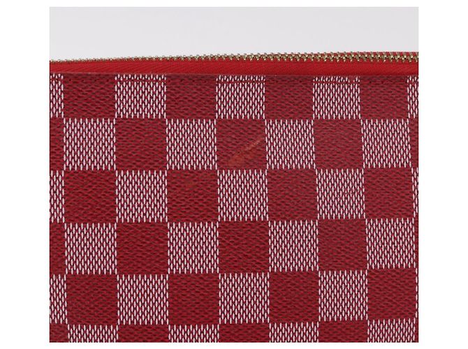 LOUIS VUITTON Damier Color Module Clutch Bag Carmine N41306 LV Auth 188805 - vista 3