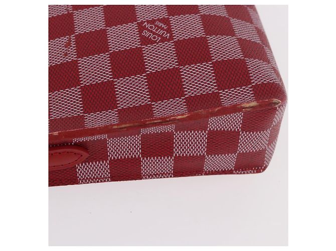 LOUIS VUITTON Damier Color Module Clutch Bag Carmine N41306 LV Auth 188805 - vista 6