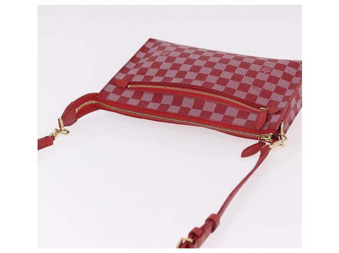 LOUIS VUITTON Damier Color Module Clutch Bag Carmine N41306 LV Auth 188805 - vista 8