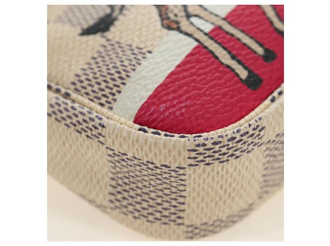 LOUIS VUITTON Damier Azur Mini Pochette Accessoires N58010 LV Auth 189119M - view 15