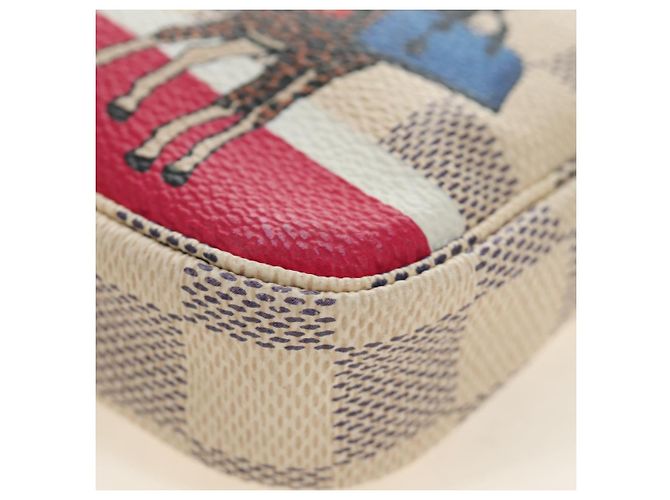 LOUIS VUITTON Damier Azur Mini Pochette Accessoires N58010 LV Auth 189119M - view 16