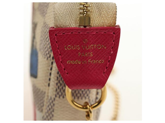 LOUIS VUITTON Damier Azur Mini Pochette Accessoires N58010 LV Auth 189119M - view 22