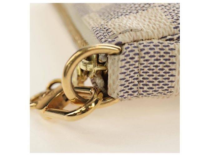 LOUIS VUITTON Damier Azur Mini Pochette Accessoires N58010 LV Auth 189119M - view 23