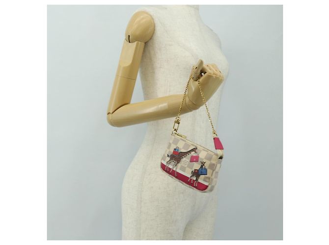 LOUIS VUITTON Damier Azur Mini Pochette Accessoires N58010 LV Auth 189119M - view 27