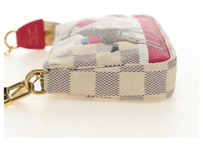 LOUIS VUITTON Damier Azur Mini Pochette Accessoires N58010 LV Auth 189119M - view 4