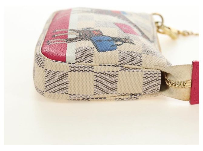 LOUIS VUITTON Damier Azur Mini Pochette Accessoires N58010 LV Auth 189119M - view 5