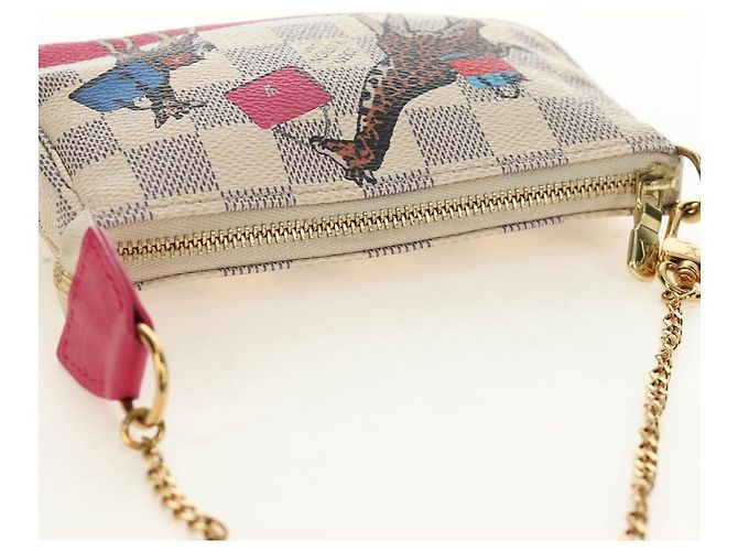 LOUIS VUITTON Damier Azur Mini Pochette Accessoires N58010 LV Auth 189119M - view 7