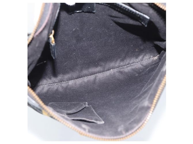 Borsa a Spalla GUCCI GG Canvas Nera Oro 120893 Auth ka4999 Nero D'oro - vista 16