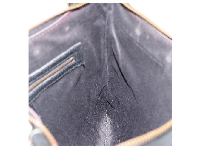 Borsa a Spalla GUCCI GG Canvas Nera Oro 120893 Auth ka4999 Nero D'oro - vista 17