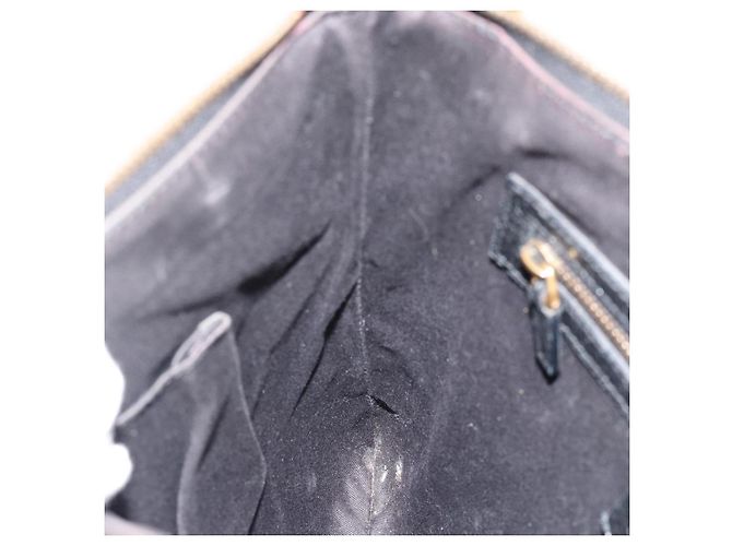 Borsa a Spalla GUCCI GG Canvas Nera Oro 120893 Auth ka4999 Nero D'oro - vista 18