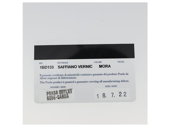 Borsa a Spalla con Catena PRADA in Pelle Saffiano Nera e Oro Auth 189622A Nero D'oro - vista 12
