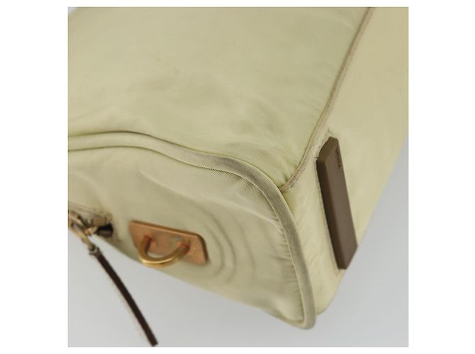 Borsa PRADA Nylon Avorio Oro Auth 189552A D'oro Crudo - vista 15